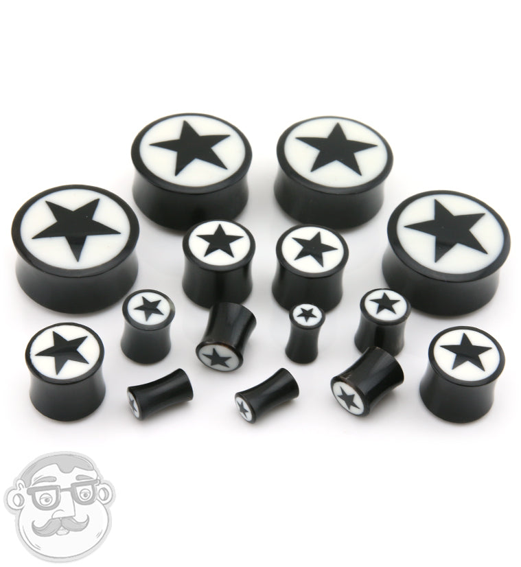 Horn Plugs with Star Design Inlay