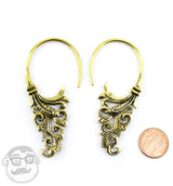 Ornamental Brass Earrings