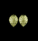 Ornate Brass Ear Weights