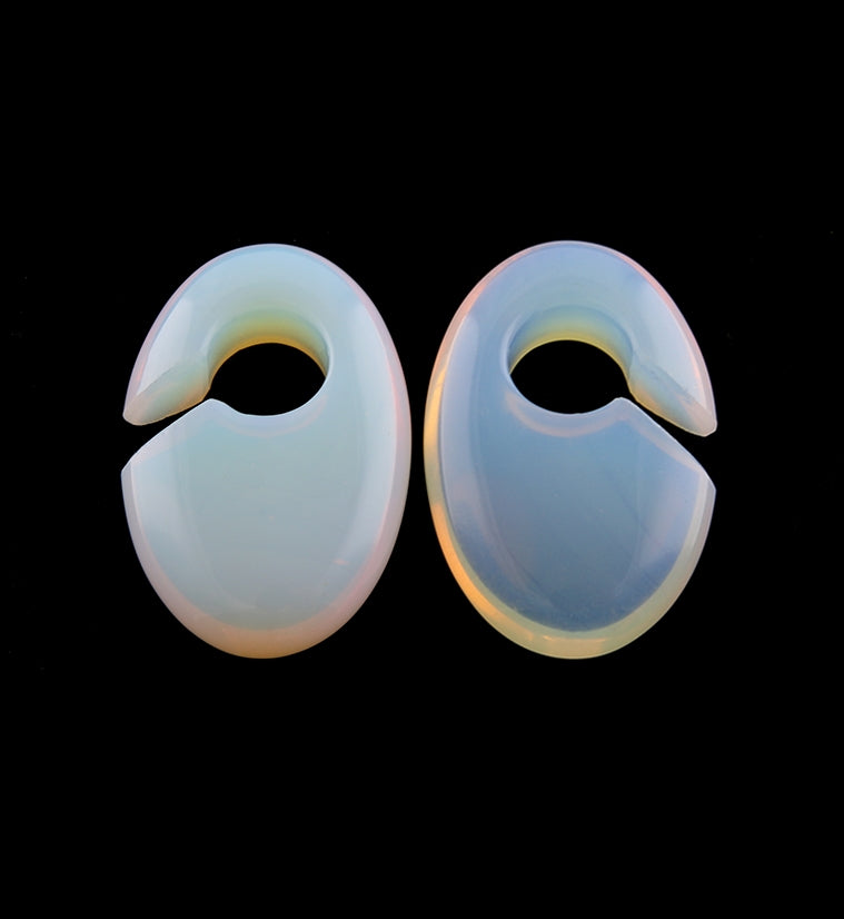 Ovaloid Opalite Ear Weights