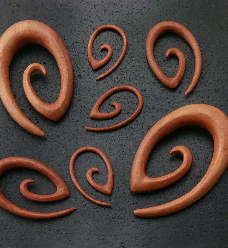 Saba Wood Oval Spirals