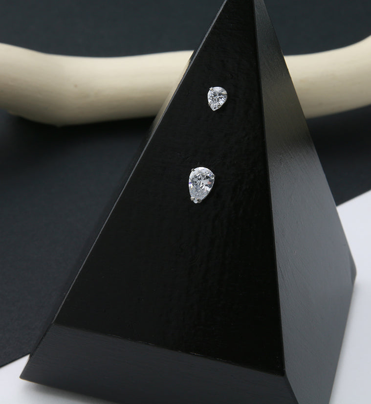 Ovum Prong CZ Threadless Top