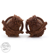 Owl Perch Carved Saba Wood Tunnels