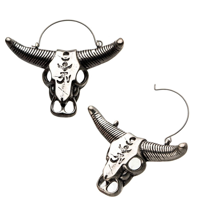 Oxen Skull Plug Hoops