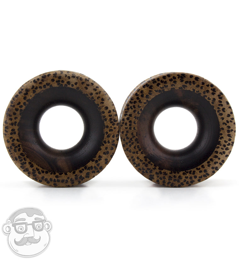 Concave Coconut Wood Tunnels With Arang Wood Inlay