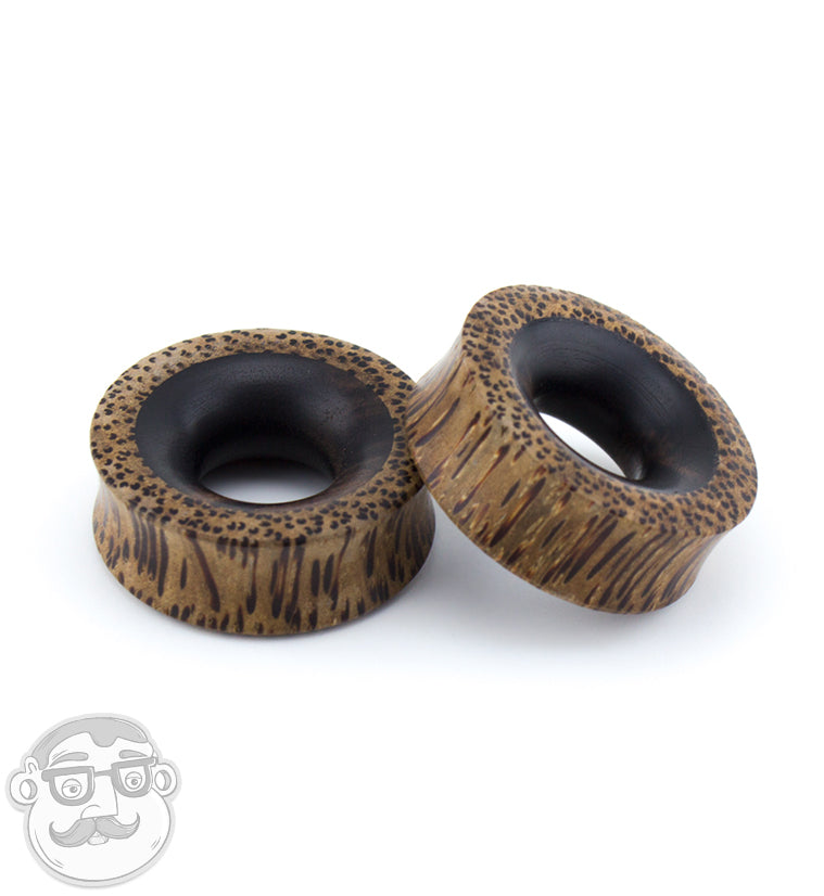 Concave Coconut Wood Tunnels With Arang Wood Inlay