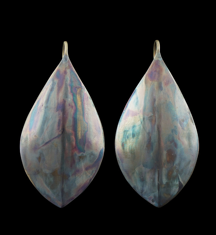 14G Tarnished Brass Leaf Hangers