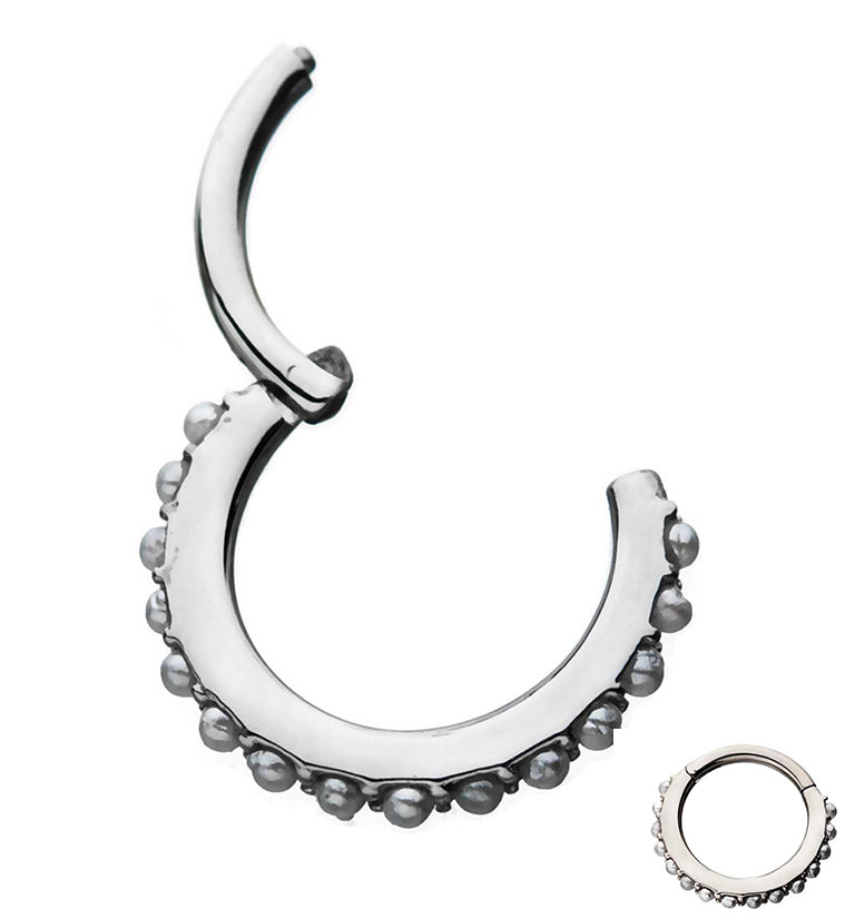 Pearl Rim Hinged Segment Ring