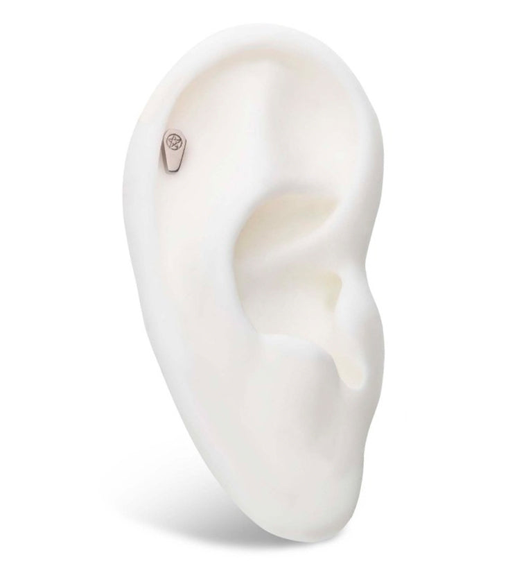 Pentagram Coffin Internally Threaded Titanium Top