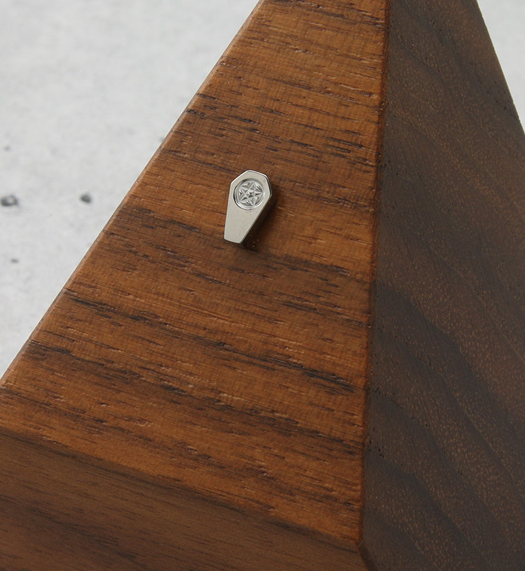 Pentagram Coffin Threadless Titanium Top