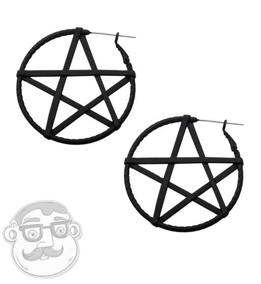 Pentagram Plug Hoops
