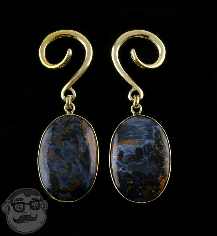 Pietersite Stone Ear Weights