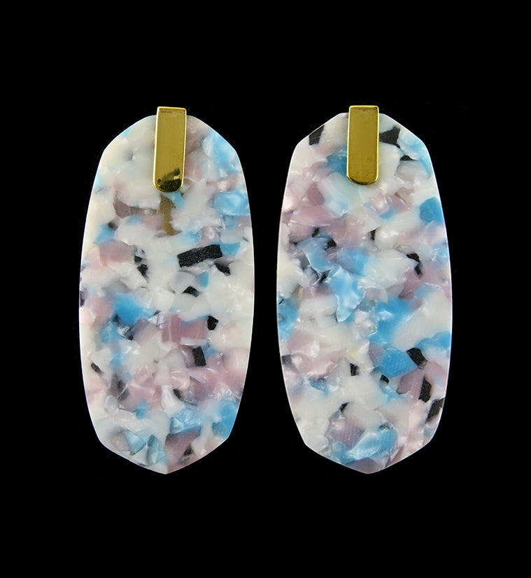 Oblate Pink & Blue Fructose Hangers