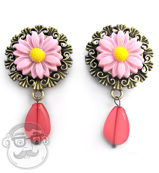 Pink Flower Gauges