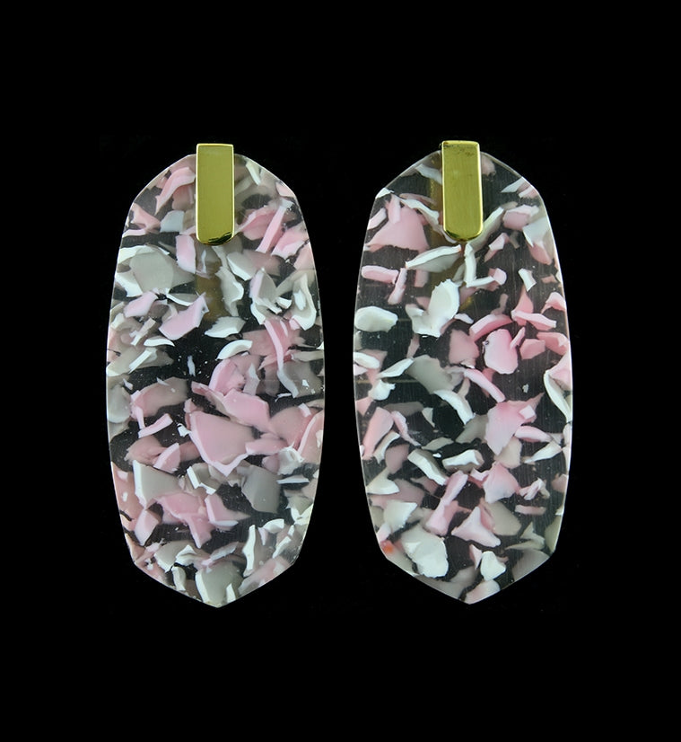 Oblate Pink Freckle Hangers