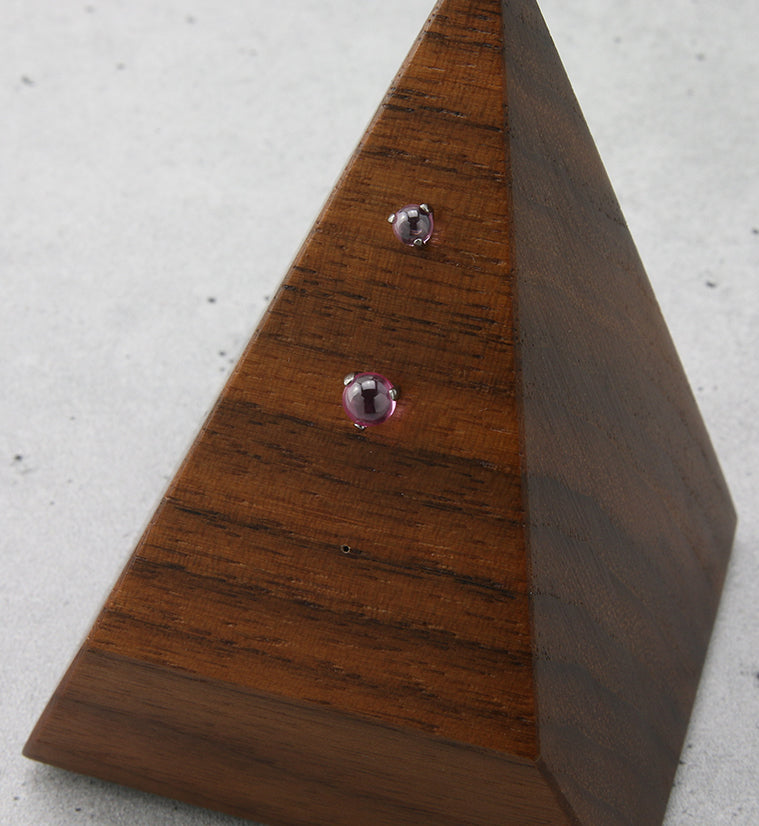 Pink Glass Claw Titanium Threadless Top