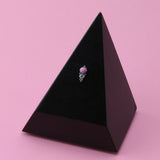 50/50 Pink Opalite & CZ Titanium Threadless Top