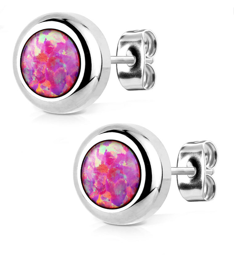 Pink Opal Set Earrings