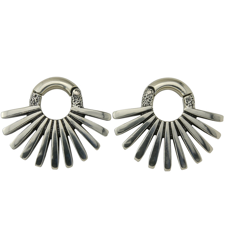 Pinna White Brass Hinged Ear Weights