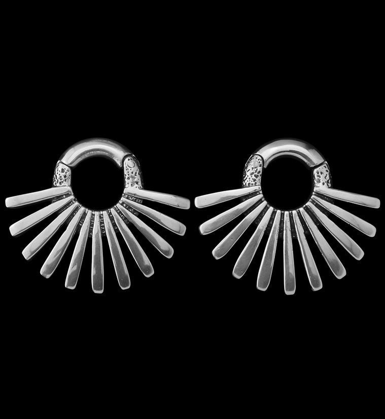 Pinna White Brass Hinged Ear Weights