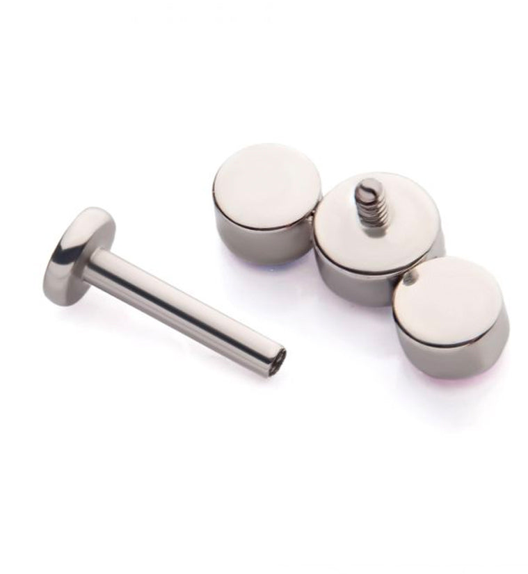 internally threaded labret cartilage ring