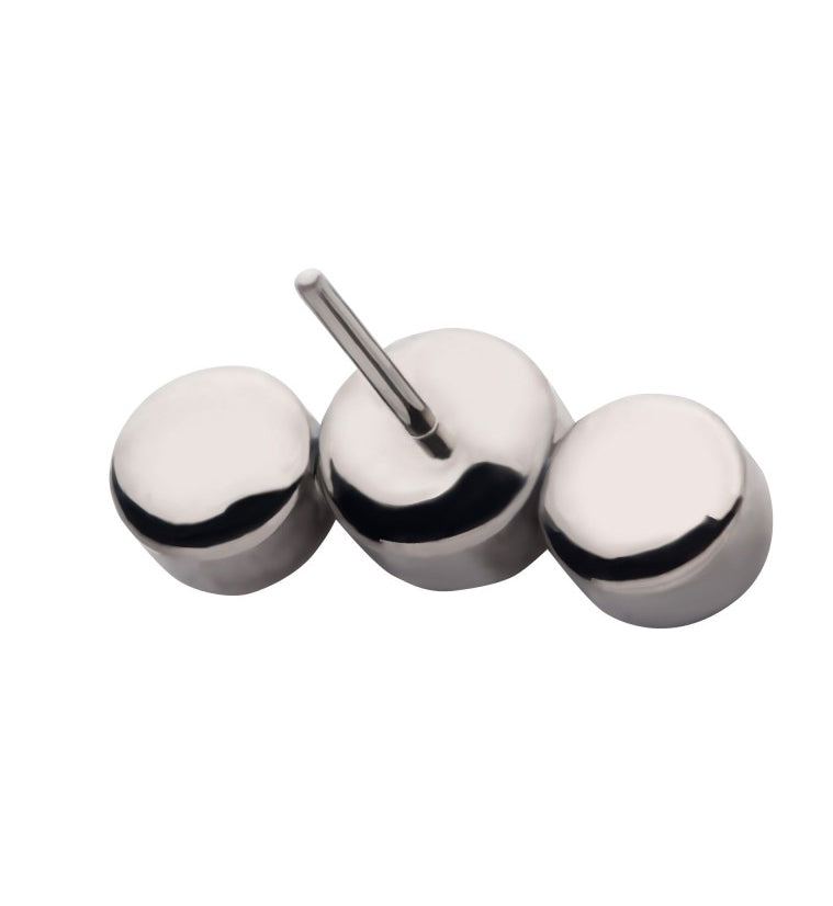 Pride Triple CZ Threadless Top Version 1