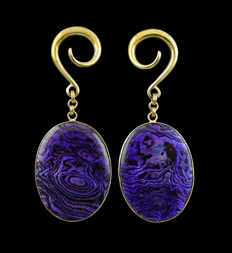 Purple Abalone Shell Hangers