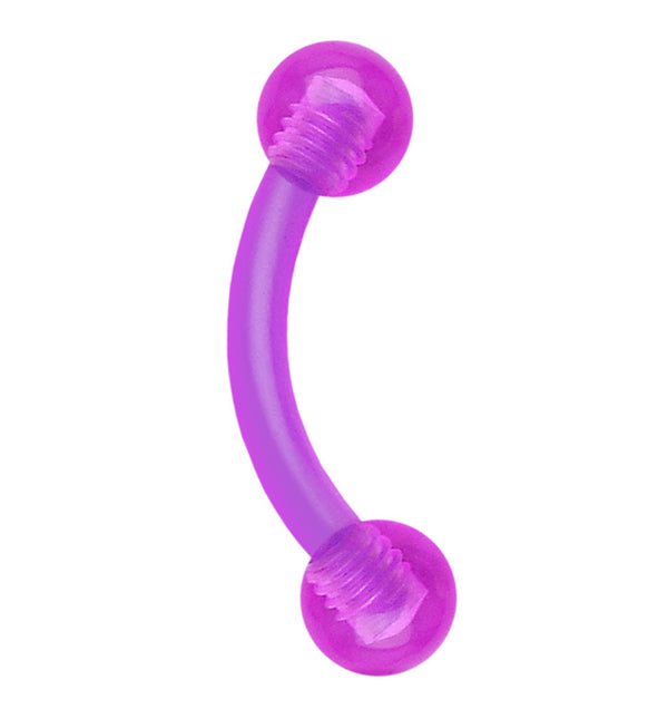 Purple Acrylic Curved Barbell