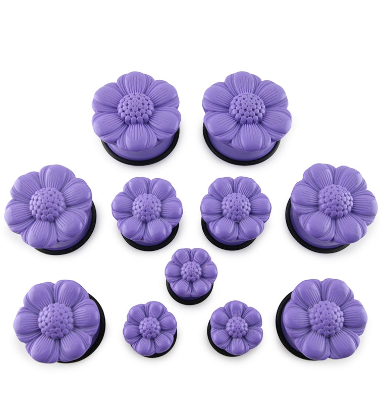 Purple Flower Petal Plugs
