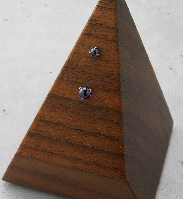 Purple Glass Claw Titanium Threadless Top