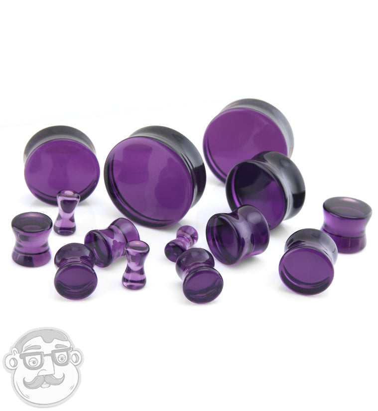 Purple Glass Plugs