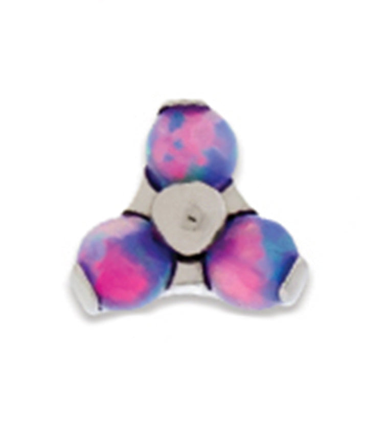 Trinity Purple Opal Titanium Threaded End