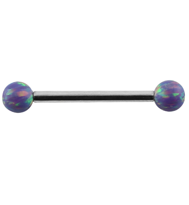 Purple Opalite Titanium Barbell