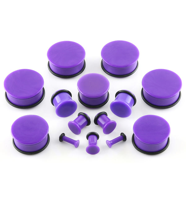 Purple Single Flare Plugs