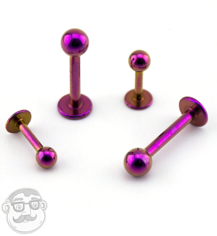 Purple PVD Plated Labret Post