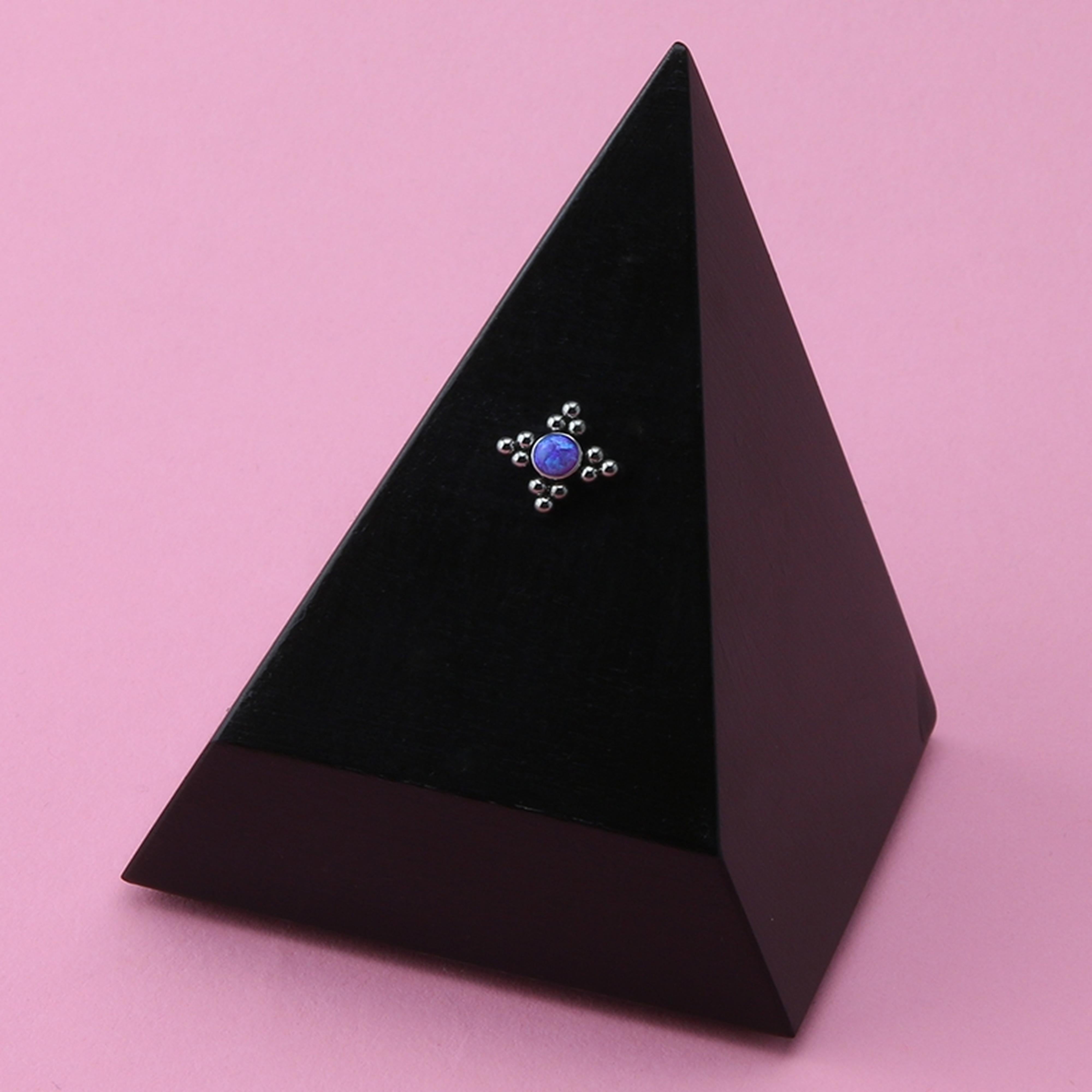 Purple Opalite Quad Titanium Threadless Top