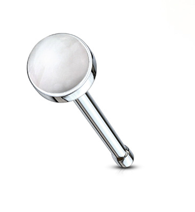 20G Quartz Stone Top Nosebone