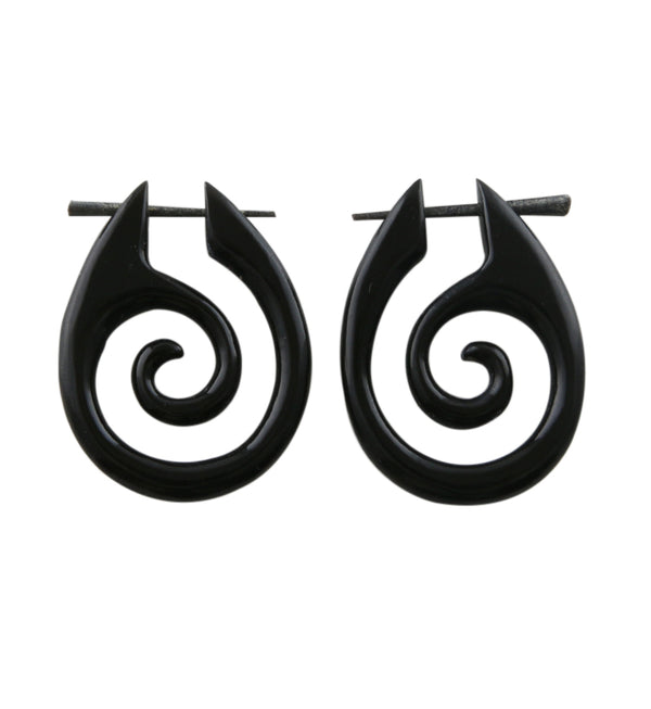 Horn Rain Tribal Earrings