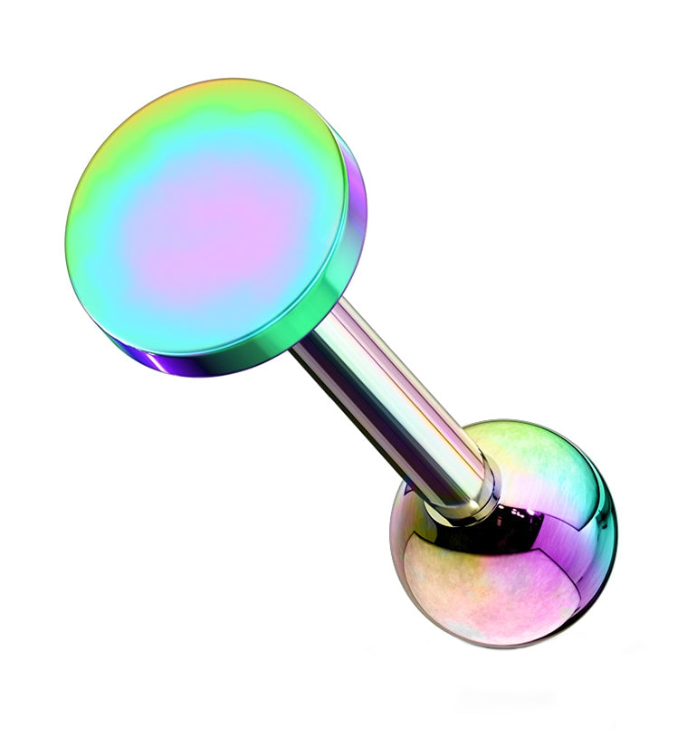 16G Rainbow PVD Disk Cartilage Barbell