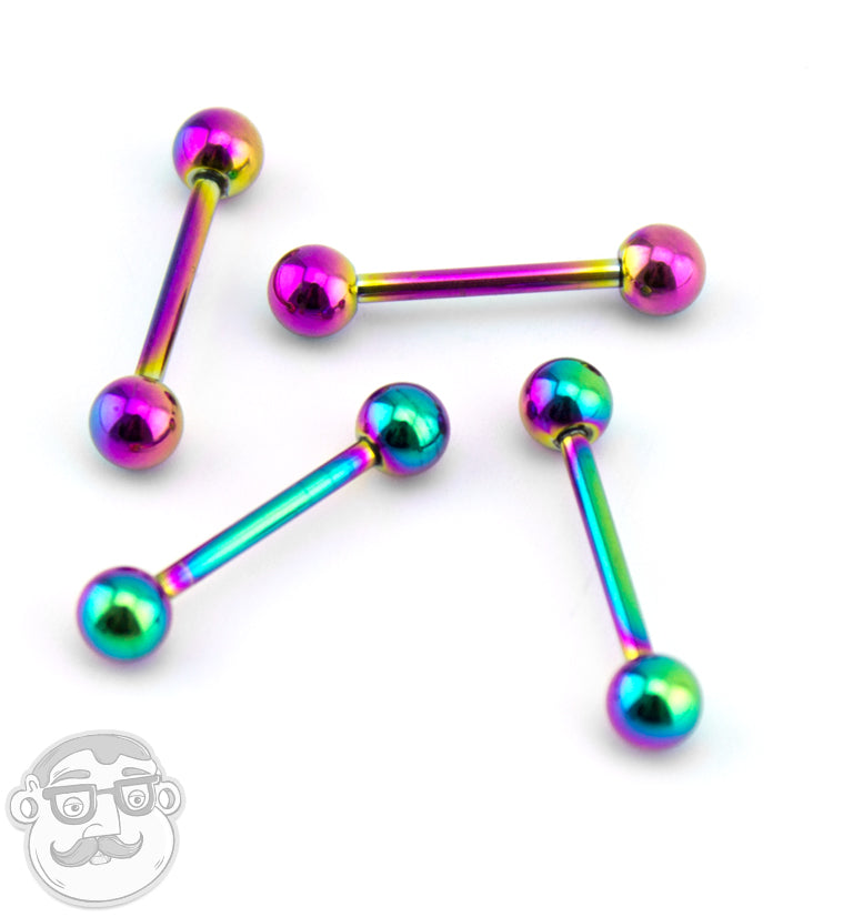 PVD Rainbow Stainless Steel Barbell