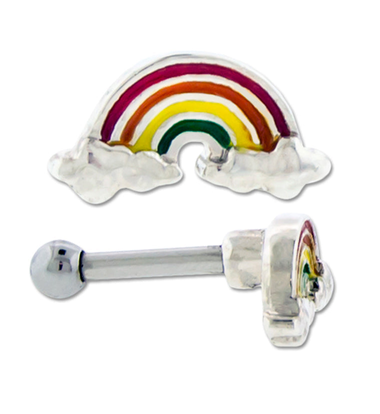 16G Rainbow Cartilage Barbell