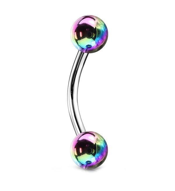 Rainbow Ory Stainless Steel Curved Barbell