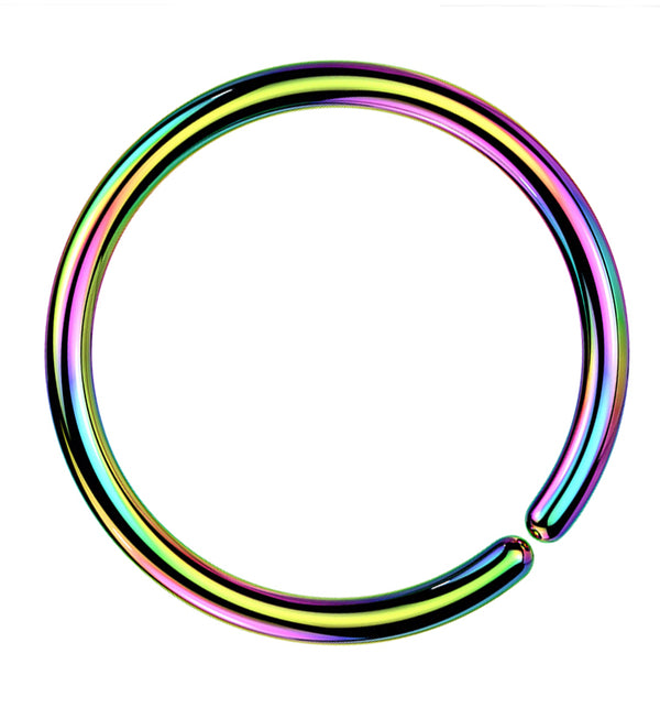 Rainbow PVD Annealed Seamless Hoop Ring