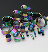 Rainbow PVD Stainless Steel Double Flare Tunnels