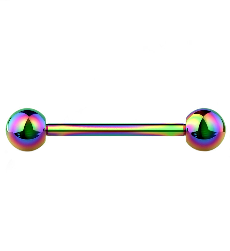 Rainbow PVD Titanium Barbell