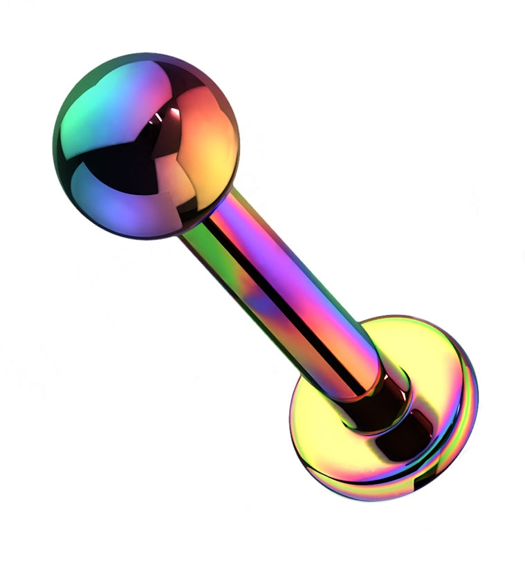 16G Rainbow PVD Titanium Labret