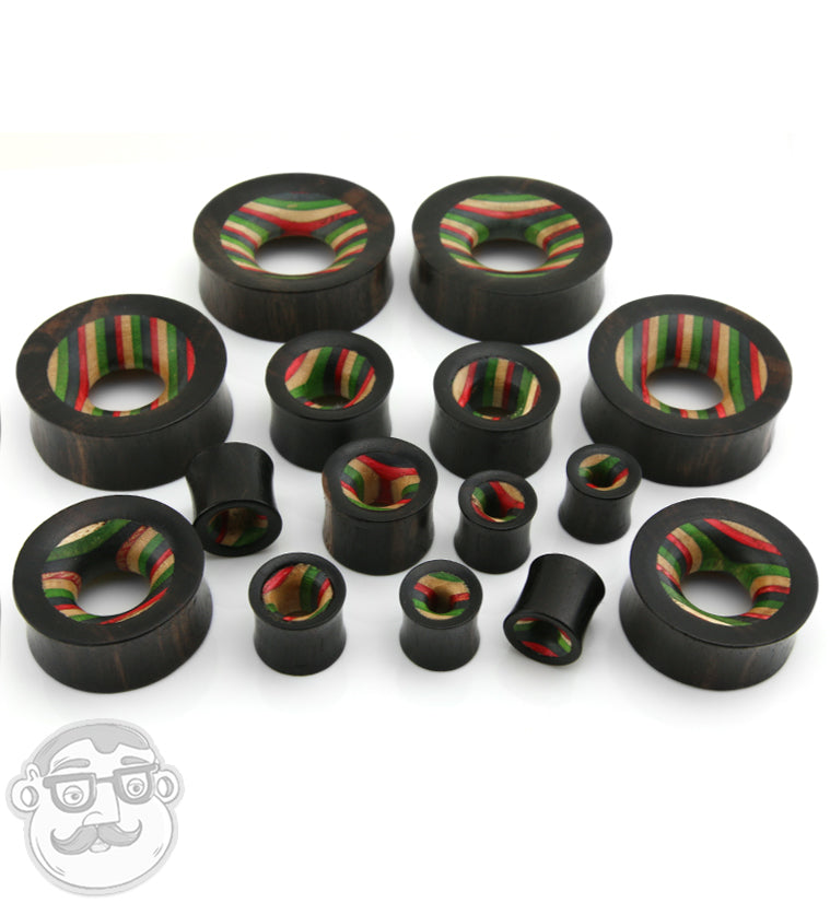 Rasta Skateboard Deck Tunnel Plugs