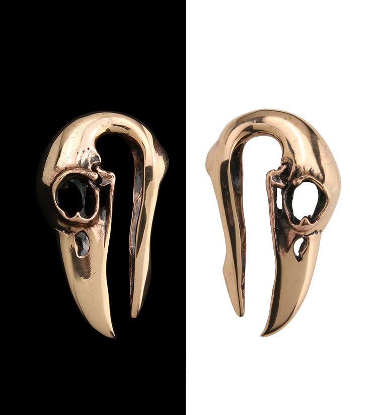 Raven Copper Brass Ear Weights