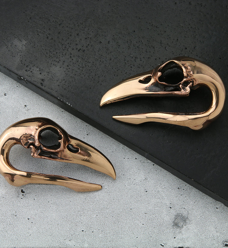 Raven Copper Brass Ear Weights