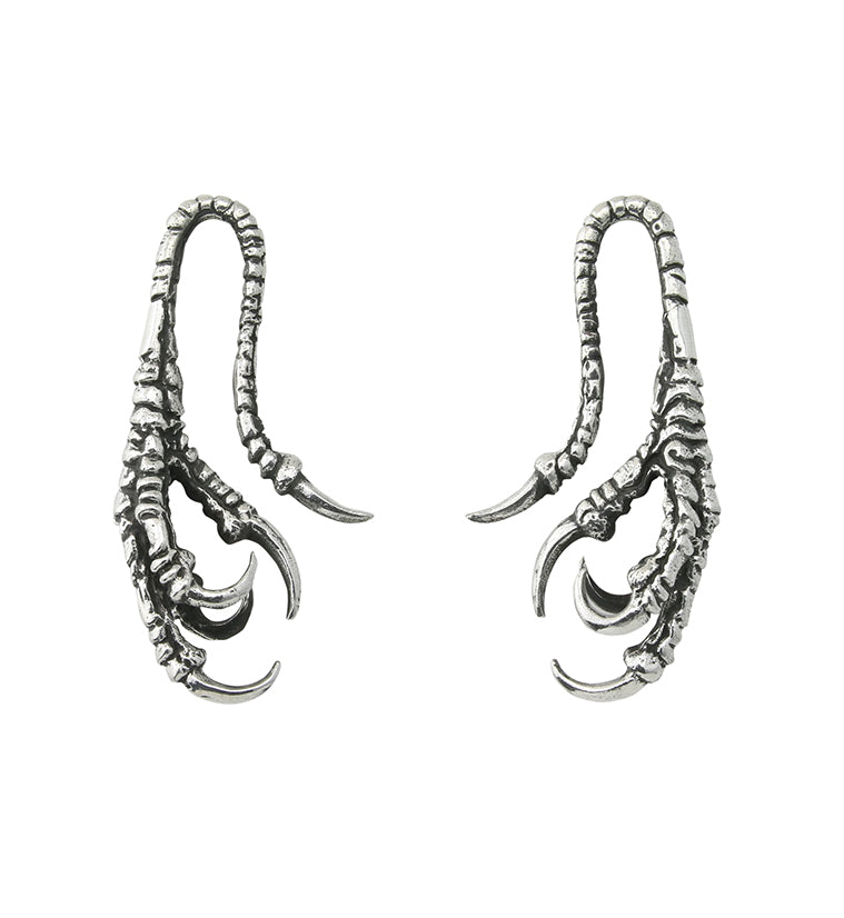 Raven Talons White Brass Ear Weights